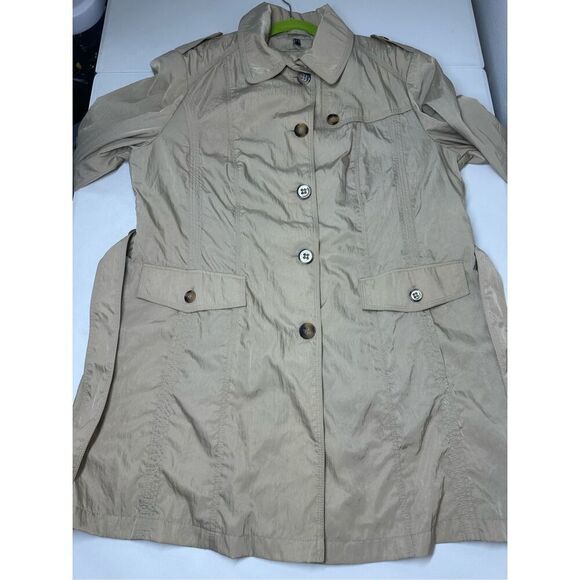 NWOT Barbara Lebek Beige Trench Coat Belted Size 20 UK/ 16 US - Picture 6 of 15